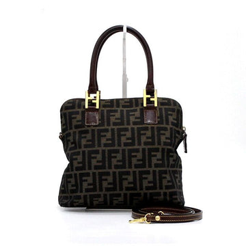 Fendi Vintage FF Logo Canvas Tote Bag and Shoulder Bag Crossbody aa64668 157176539