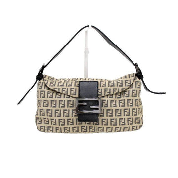 FENDI Schultertasche Mama aus Canvas mit FF-Logo in Beige 8BR003 157176541