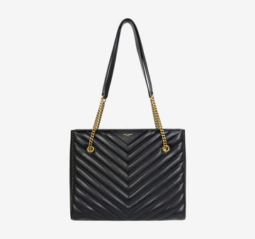 Saint Laurent Monogram Quilted Embossed Leather Black O20NETT9 157179395