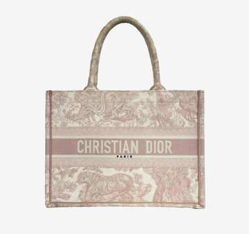 DIOR Tote Bag Medium Pink Toile de Jouy Stickerei QI7JUTEM 157179924
