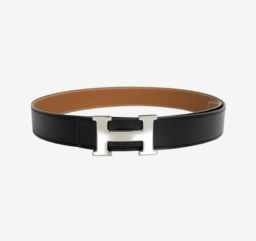 Hermes Reversible Buckle Belt 32MM Size 80 Silver 8VYK08ND 157179997