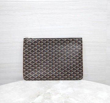 Goyard MGM Clutch Black Tan 157180668