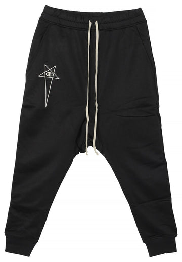 RICK OWENS ドローストリング X チャンピオン プリズナー ドローストリング ナイロン＆コットン パンツ ブラック 01E1689 09 139292067