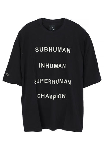 Rick Owens TOMMY T Champion T-Shirt Black CM01E1675 CHJG 09 144755875