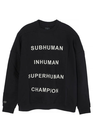 RICK OWENS チャンピオン ジャンボ スウェットシャツ ブラック CM01E1669 CHFE 09 144755876