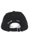 CELINE コットンツイルキャップ ブラックホワイト AA0HW2U74 37BW 153576882 [P]