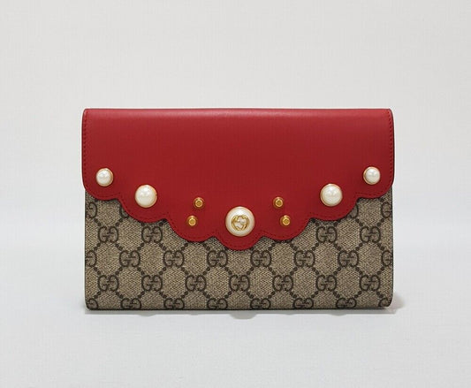 Gucci Supreme Pearl Clutch Bag 431476 79034619