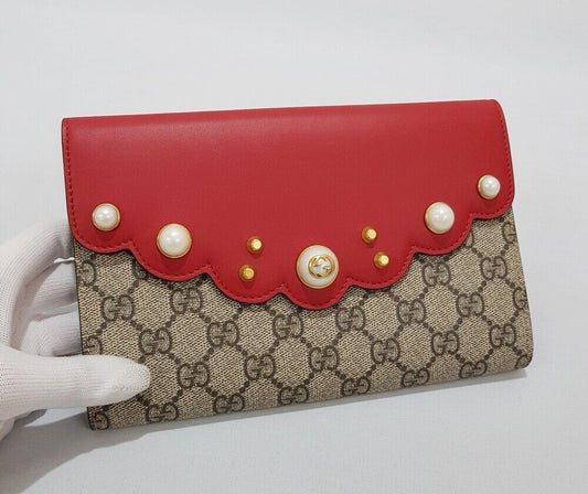 Gucci Supreme Pearl Clutch Bag 431476 79034619