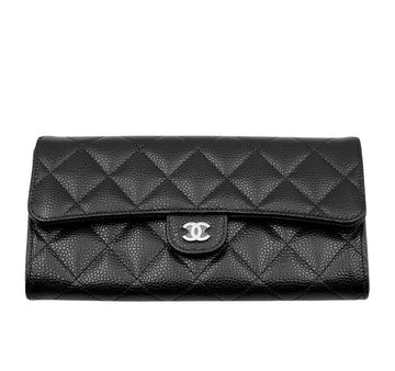 CHANEL Caviar Long Wallet AP0241 9155366071 157194352