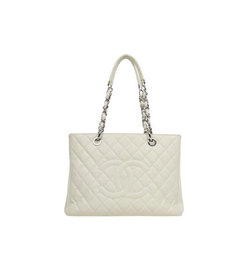 CHANEL Ivory Caviar Big CC Grand Shopping Shoulder Bag 59904 157205488