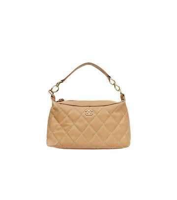 CHANEL Beige Wild Stitch Hobo Bag 60055 157205491