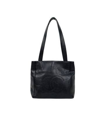 CHANEL Schwarze Kaviar Big CC Schultertasche 59990 157205513