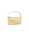 CHANEL Beige Fabric Shoulder Bag 16872 157207596 [P]