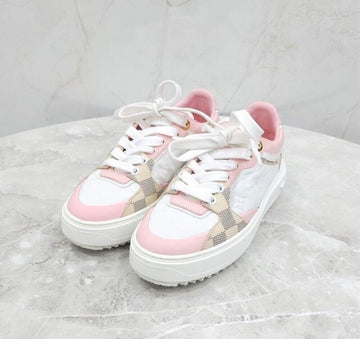 Louis Vuitton Damier Pink Timeout Sneakers 134527801