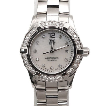 TAG HEUER Aqua Racer Bezel-Diamant Perlmuttzifferblatt Uhr 27 mm Quarz Damen 1416 157215772