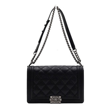 CHANEL Flap Schultertasche mit Vintage-Silberkette aa64799 157215911