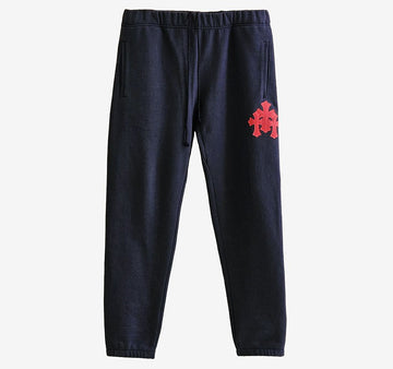 CHROME HEARTS Nicht verwendete Jogginghose mit Lederpatch aus Papier TVTORR0U 157216574