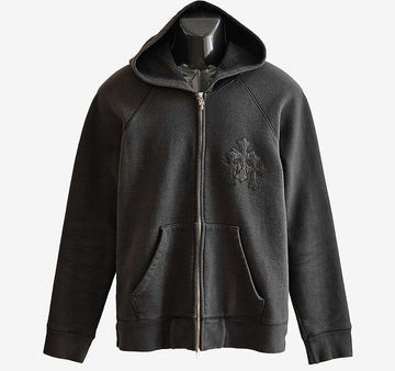 CHROME HEARTS Hoodie mit Reißverschluss M Schwarz I7JS60UB 157216581