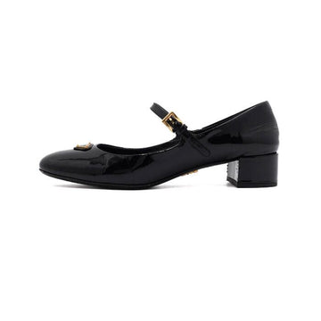 Prada Black Patent Leather Logo Pumps Mary Jane Women's Shoes 1I568N 157216728
