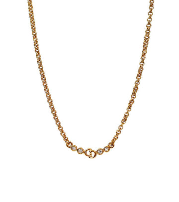 DIOR キュービック CD ゴールド ネックレス 56664 157227354