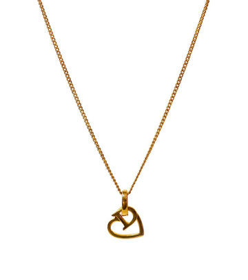 Dior Heart D Gold Necklace 60560 157227385
