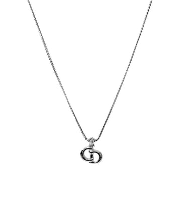 DIOR キュービック CD シルバー ネックレス 53137 157227387