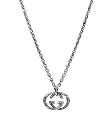 Gucci Interlocking G Silver Necklace 51546 157227398