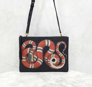 GUCCI Schlangenleder Clutch Crossbody Tasche 154333821