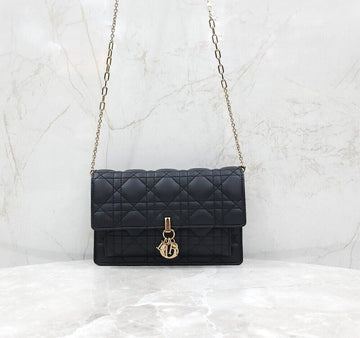 DIOR チェーンポーチ カナージュ ブラック S0937ONMJ 155085038