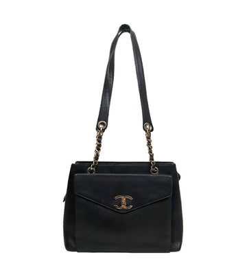 CHANEL Black Caviar CC Pocket Shoulder Bag 53397 157266051