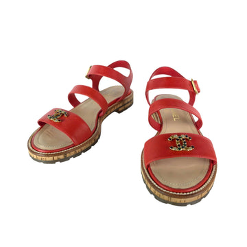 CHANEL Sandale mit Riemen 14411 157266334