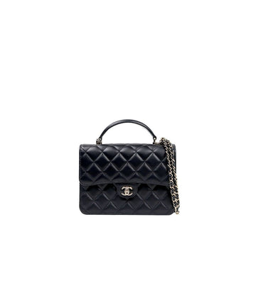 CHANEL Mini Schwarze Top Handle 2WAY Tasche 58486 157268477