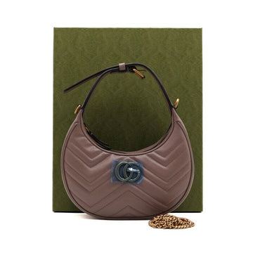 GUCCI Mini Halbmond-Form Damen Tote-Bag mit goldener Kette Schultertasche Crossbody aa64812 157271613