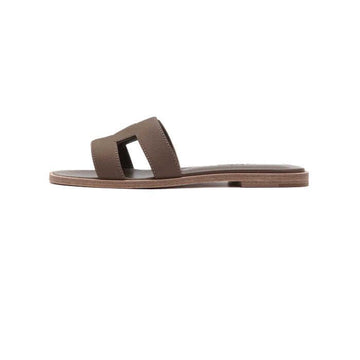 HERMES H202272Z Damen Sandalen Slipper ORAN in Etoupe 64838 157279376 [P]