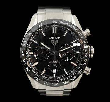 Tag Heuer Carrera Chronograph Automatic Steel Black 44MM 9145315683 157279384 [P]