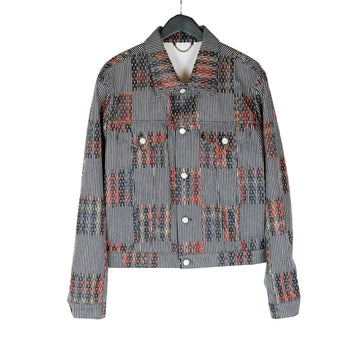 Louis Vuitton Jacquard Damier Hickory Denim Trucker Jacket 14424 157280659 [P]