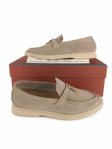 Loro Piana Summer Chams Work Suede Loafers 14429 157297437