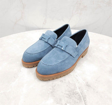 Hermes Fobur Suede Loafers 110997424