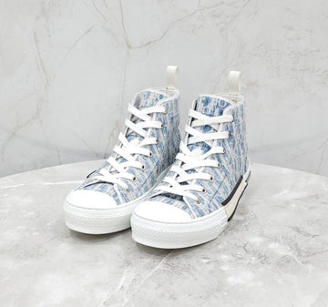 Dior B23 Denim Oblique High Top Sneakers 154433167