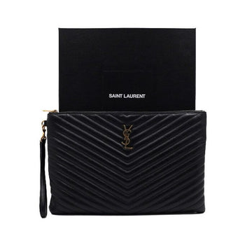 Saint Laurent Matelassé Monogram Document Large Clutch Bag 440222 157312235