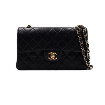 CHANEL Black Lambskin Classic Small Flap CC Shoulder Bag A01113 157312237