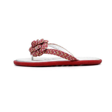 CHANEL トゥイードカメリア女性サンダルスリッパ G31577 157333388