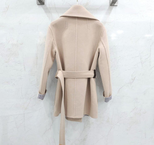 Louis Vuitton Damier Azur Hooded Wrap Coat 109393821