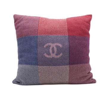 CHANEL Multicolor Wool CC Logo Cushion 50x50 aa64928 157340558