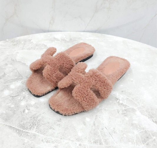 Hermes Shearing Oran Sandal Slipper 123100183