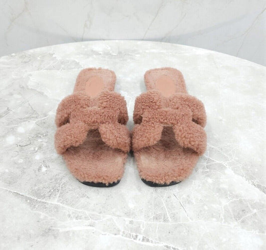 Hermes Shearing Oran Sandal Slipper 123100183