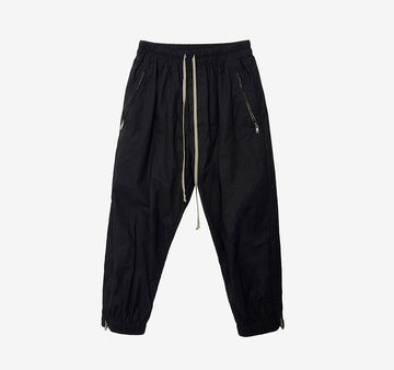 RICK OWENS Drawstring Crop Trackpants 40 Schwarz 26SS 157388777