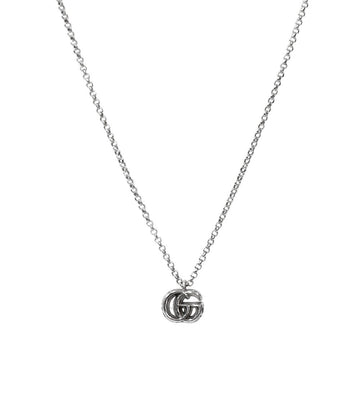 Gucci Double G Silver Necklace 62416 157392940