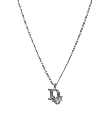 Dior Cubic Oblique Silver Necklace 62372 157392945