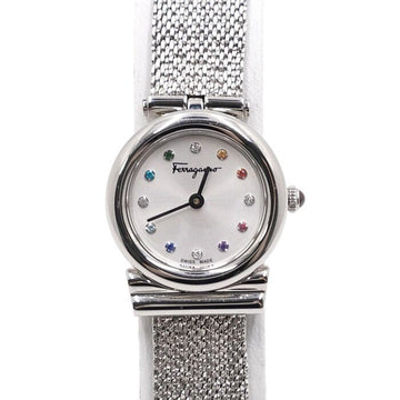 Salvatore Ferragamo Gancini Steel Jewelry Stone 21MM Quartz Women's Watch 00121 157394188